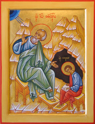 De Heillige Johannes de Evangelist en Prochorus